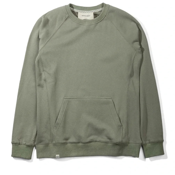 Native North Sweaters - Native North L5 Track Crew Neck in Green